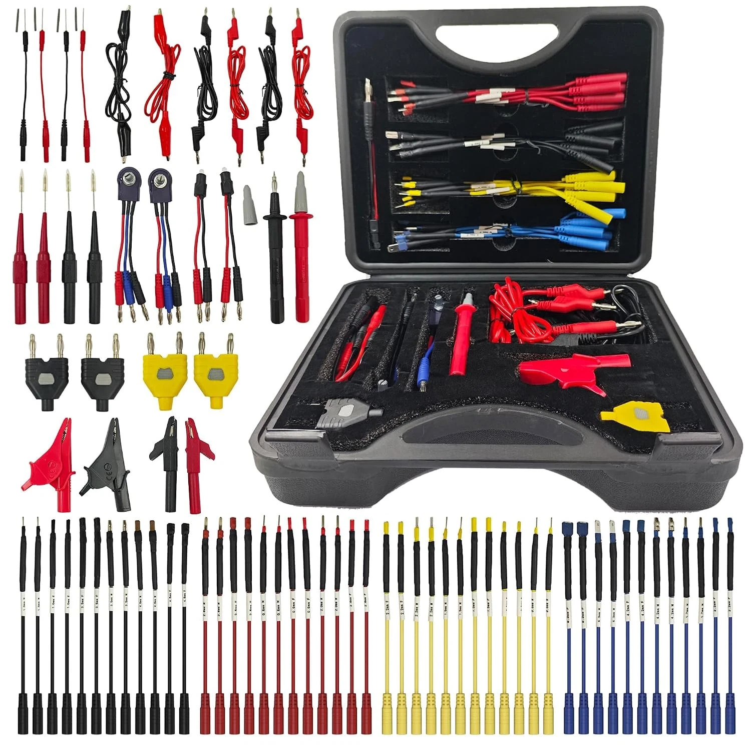 76-Pcs Automotive Circuit Test Lead Kit, Multimeter、Electrical Test Leads Kit 76-Pcs Automotive Circuit Test Lead Kit, Multimeter、Electrical Test Leads Kit
