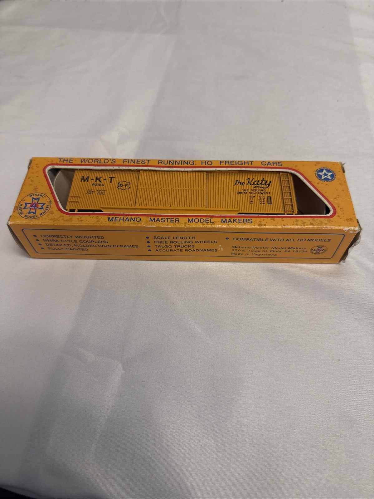 Mehano Master Model Makers M-K-T 90186 The Katy HO Scale Boxcar Mehano Master Model Makers M-K-T 90186 The Katy HO Scale Boxcar