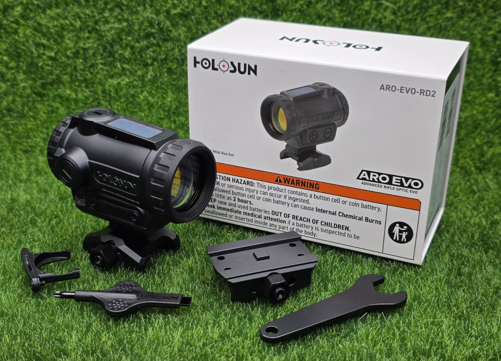 Holosun ARO EVO 2 MOA Red Dot w/ Solar Failsafe & Shake Awake - ARO-EVO-RD2 Holosun ARO EVO 2 MOA Red Dot w/ Solar Failsafe & Shake Awake - ARO-EVO-RD2