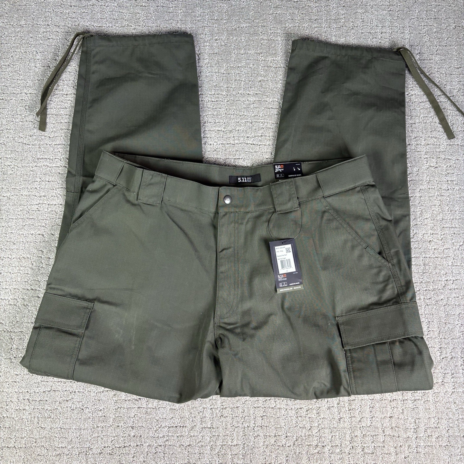 5.11 Tactical TDU Ripstop Cargo Pants Size 2XL Regular 190 Green NWT