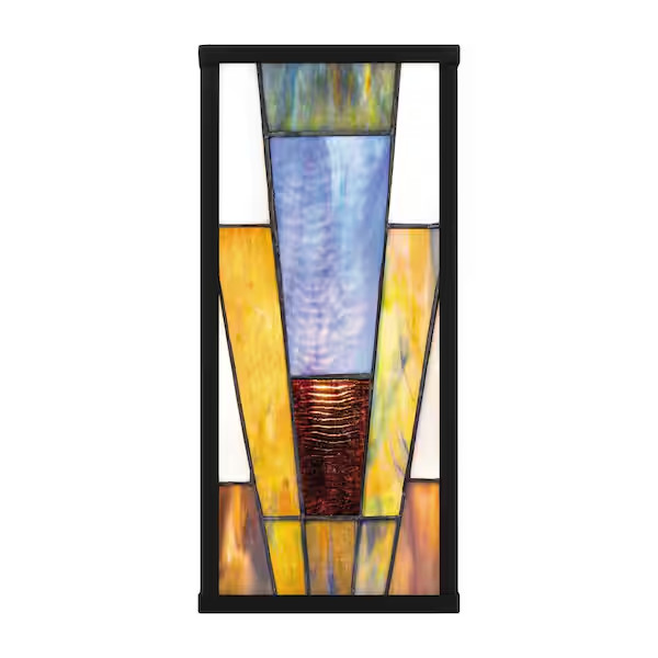Home Decorators Ciancola Tiffany Outdoor Wall Sconce Matte Black HD7838F