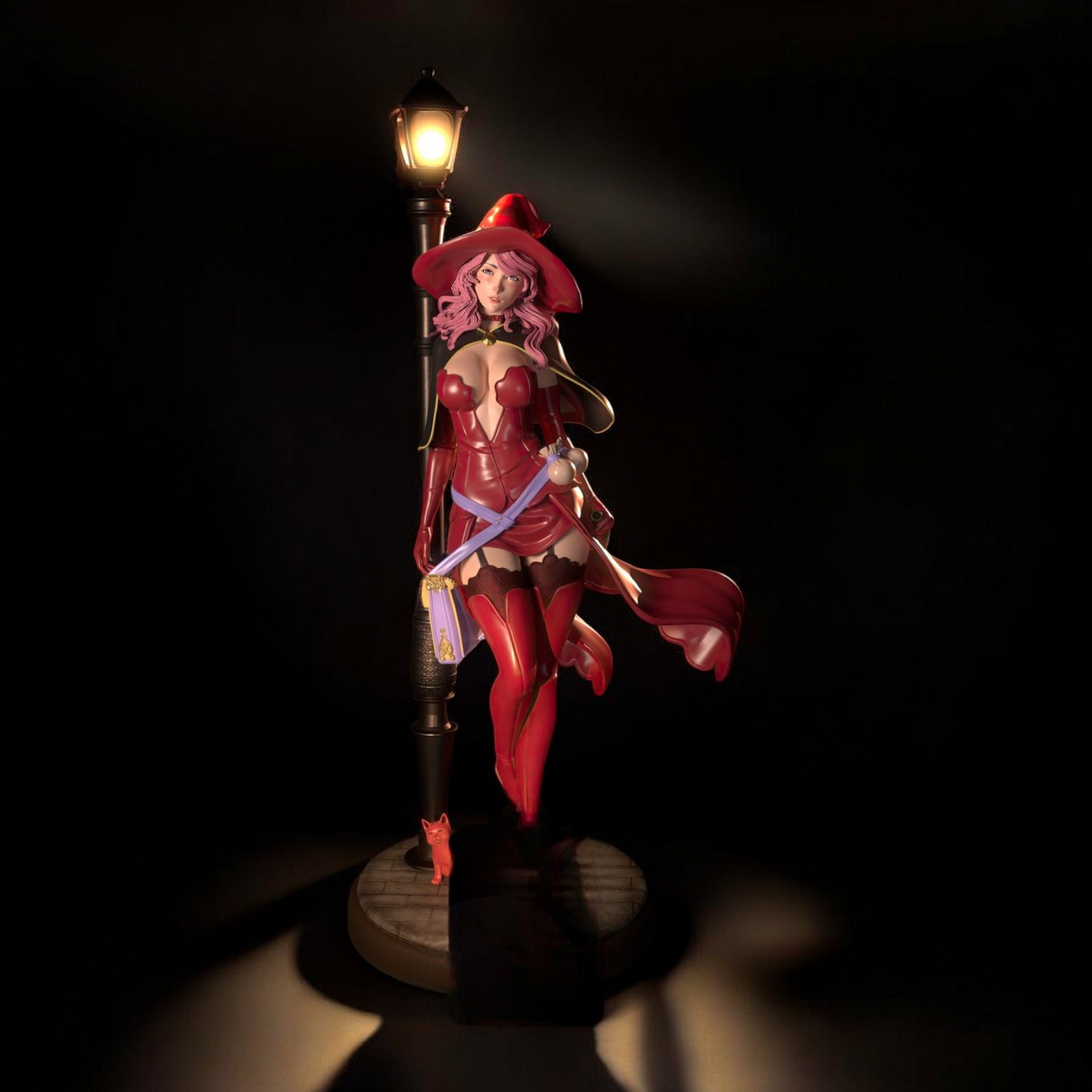 Vanessa Enoteca Airbrushed Adult model 25cm - Custom Fanart Handmade Figure