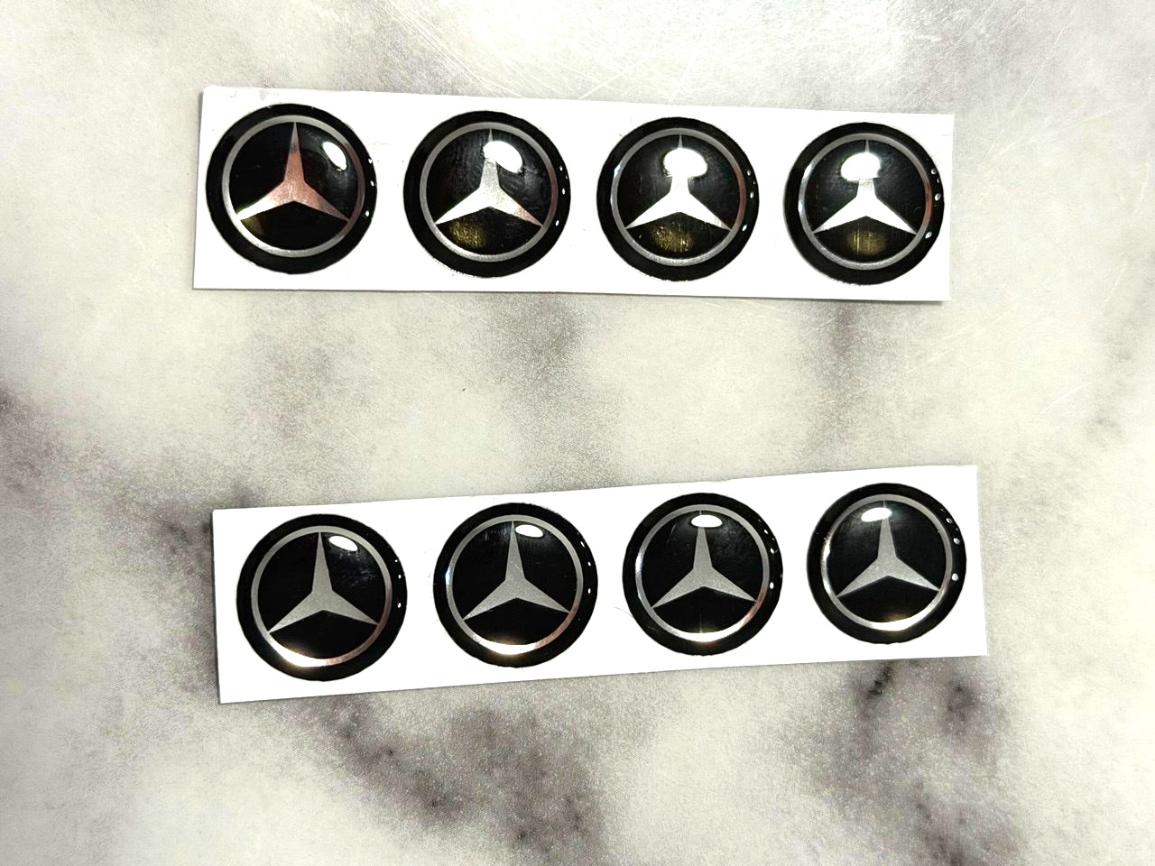 8 x EPOXY Emblem Sticker Replacement for Mercedes 14mm 8 x EPOXY Emblem Sticker Replacement for Mercedes 14mm