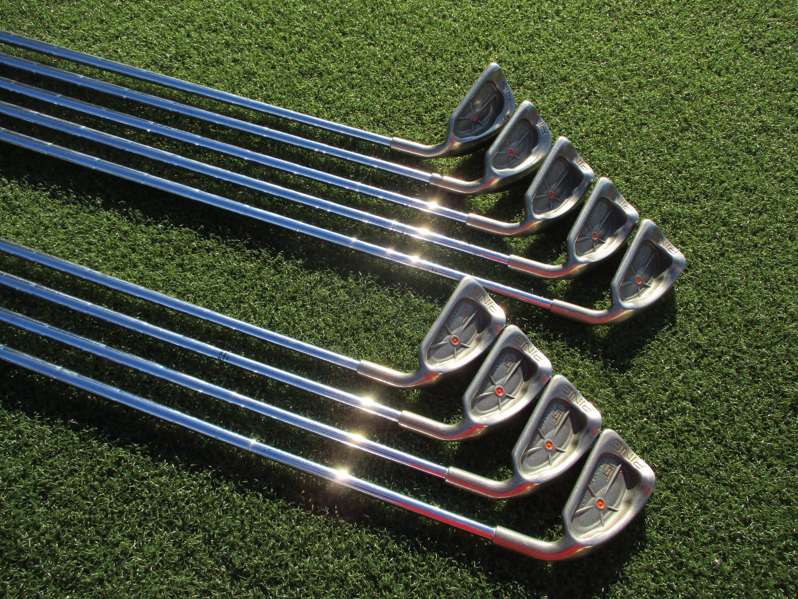 PING ISI BeNi Orange Dot PING Z-Z65 w/Cush Stiff 3-SW2 Matching #\'s RH NEW GRIPS