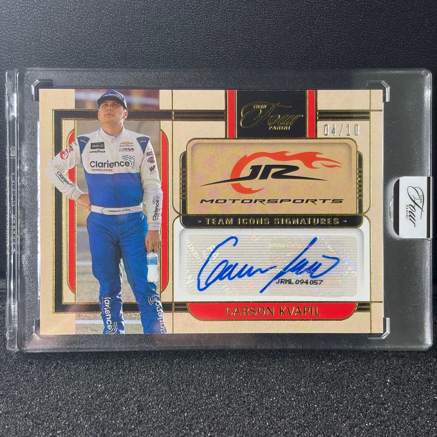 6 Card Lot Carson Kvapil AUTO /10 GOLD + Select Prizm /25
