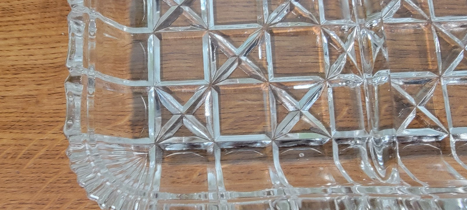 Vintage Hazel Atlas Clear Square Divided Relish Dish 7-1/4” Excellent