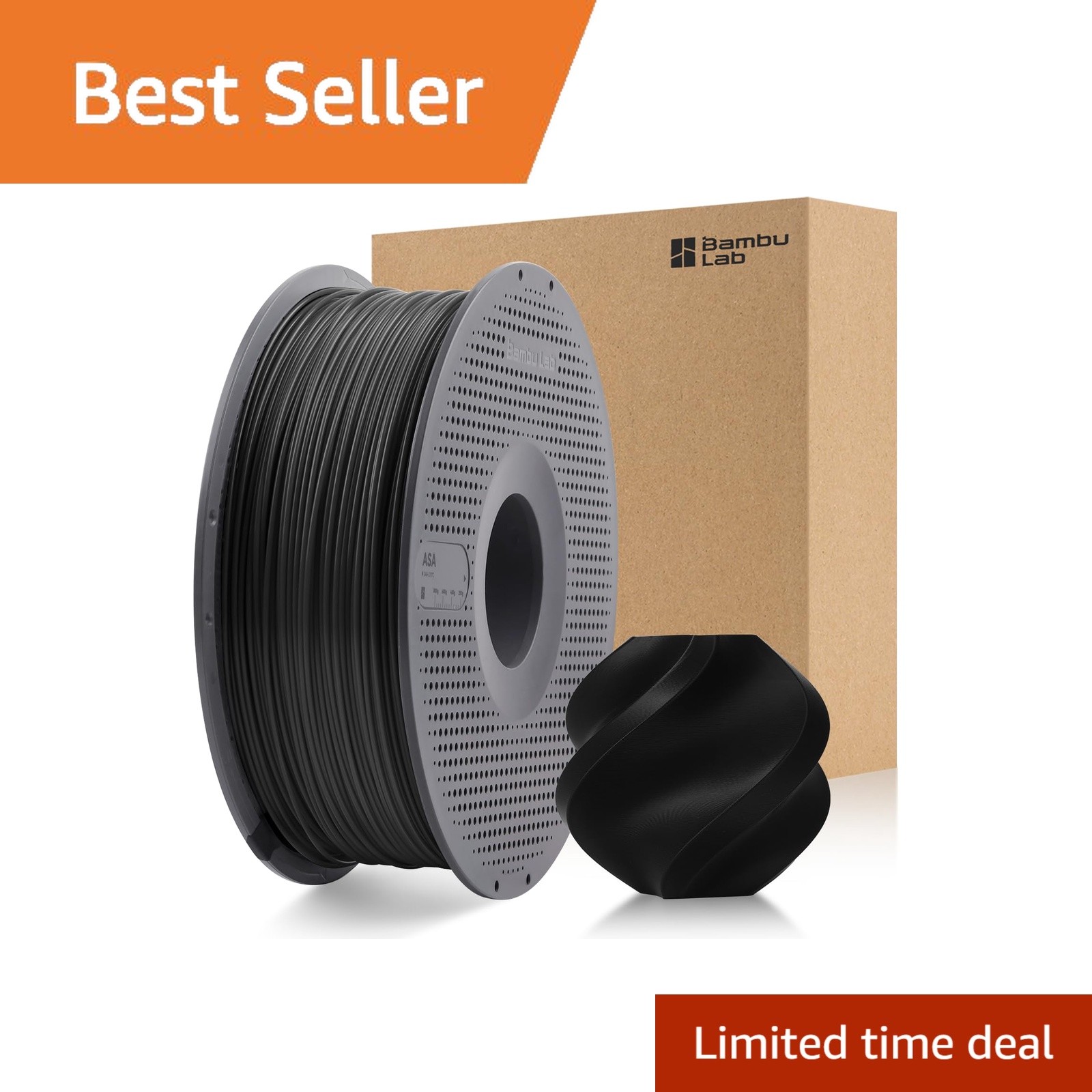 3DTOOLS Bamboo ASA Filament, 1.75mm, Black 45101, 1kg 3DTOOLS Bamboo ASA Filament, 1.75mm, Black 45101, 1kg
