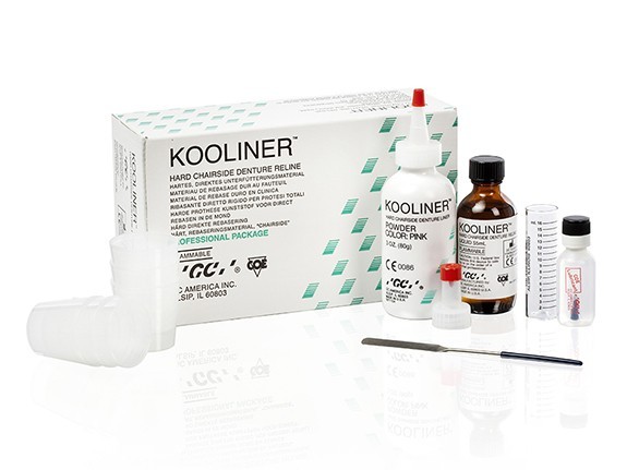 GC Dental KOOLINER HARD Denture Reline Material Complete Set