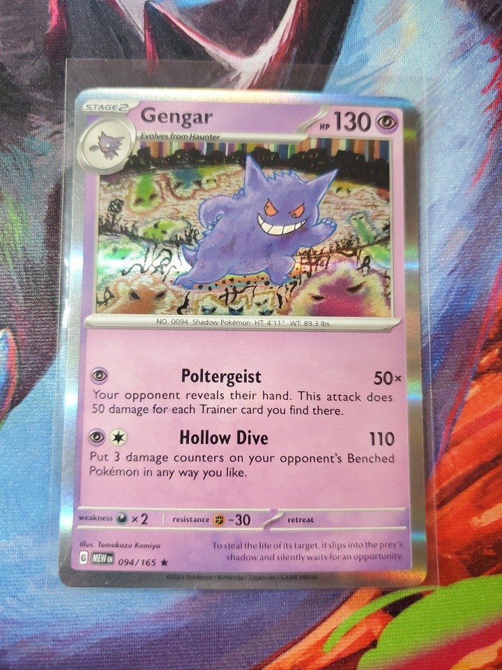 Pokémon TCG Gengar Rare Holo SV Scarlet & Violet 151 Card 094/165 NM Condition Pokémon TCG Gengar Rare Holo SV Scarlet & Violet 151 Card 094/165 NM Condition