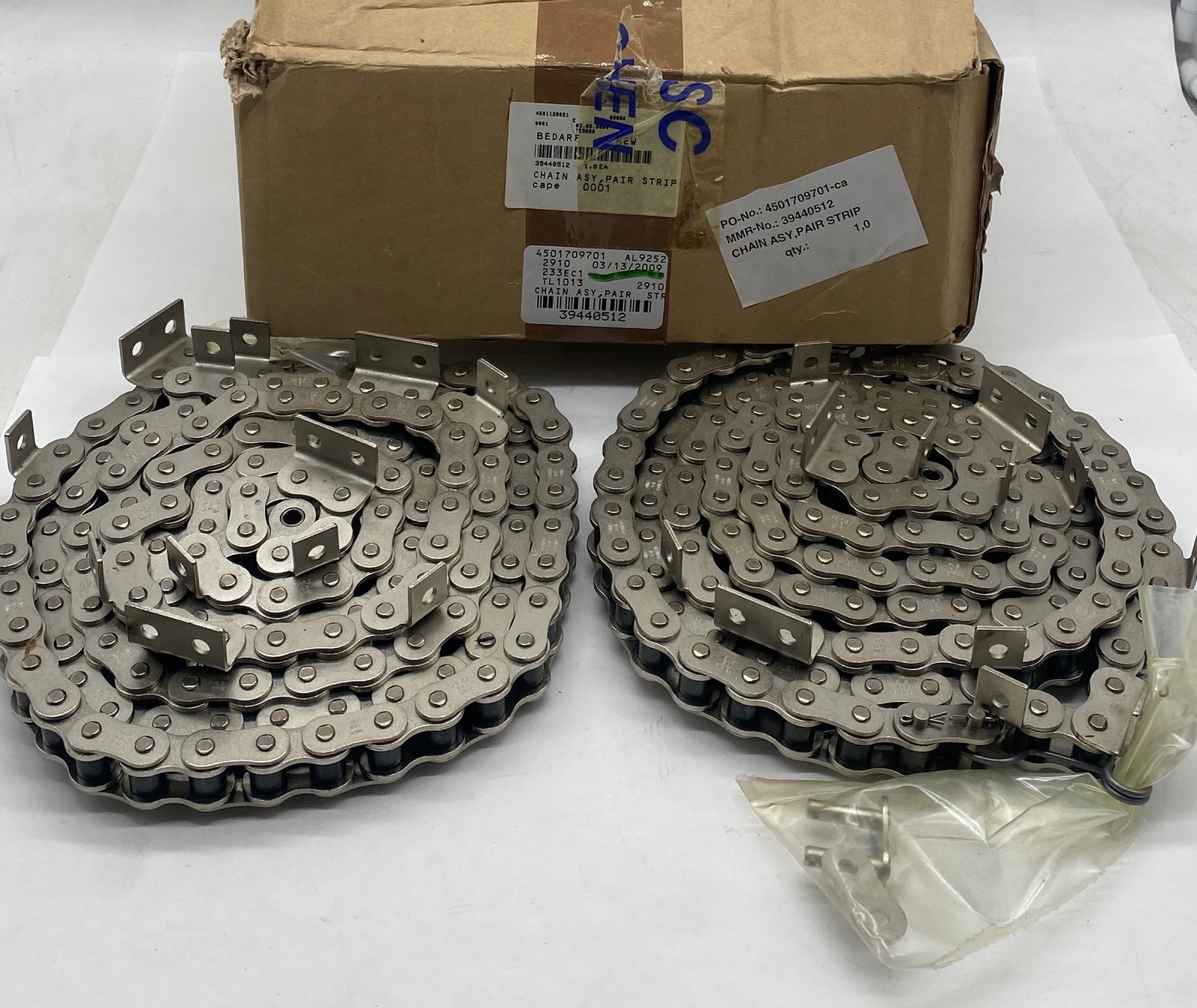 Renold Syno 10B Roller Chain Assembly, Pair Strip Renold Syno 10B Roller Chain Assembly, Pair Strip