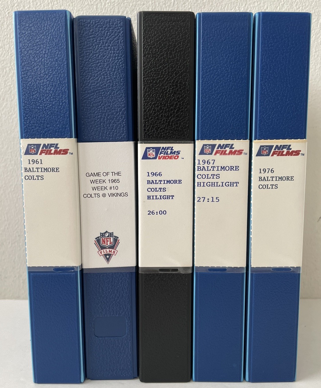 NFL Films VHS 60s 70s Baltimore Colts Vintage Highlight Video Lot 1961-1976