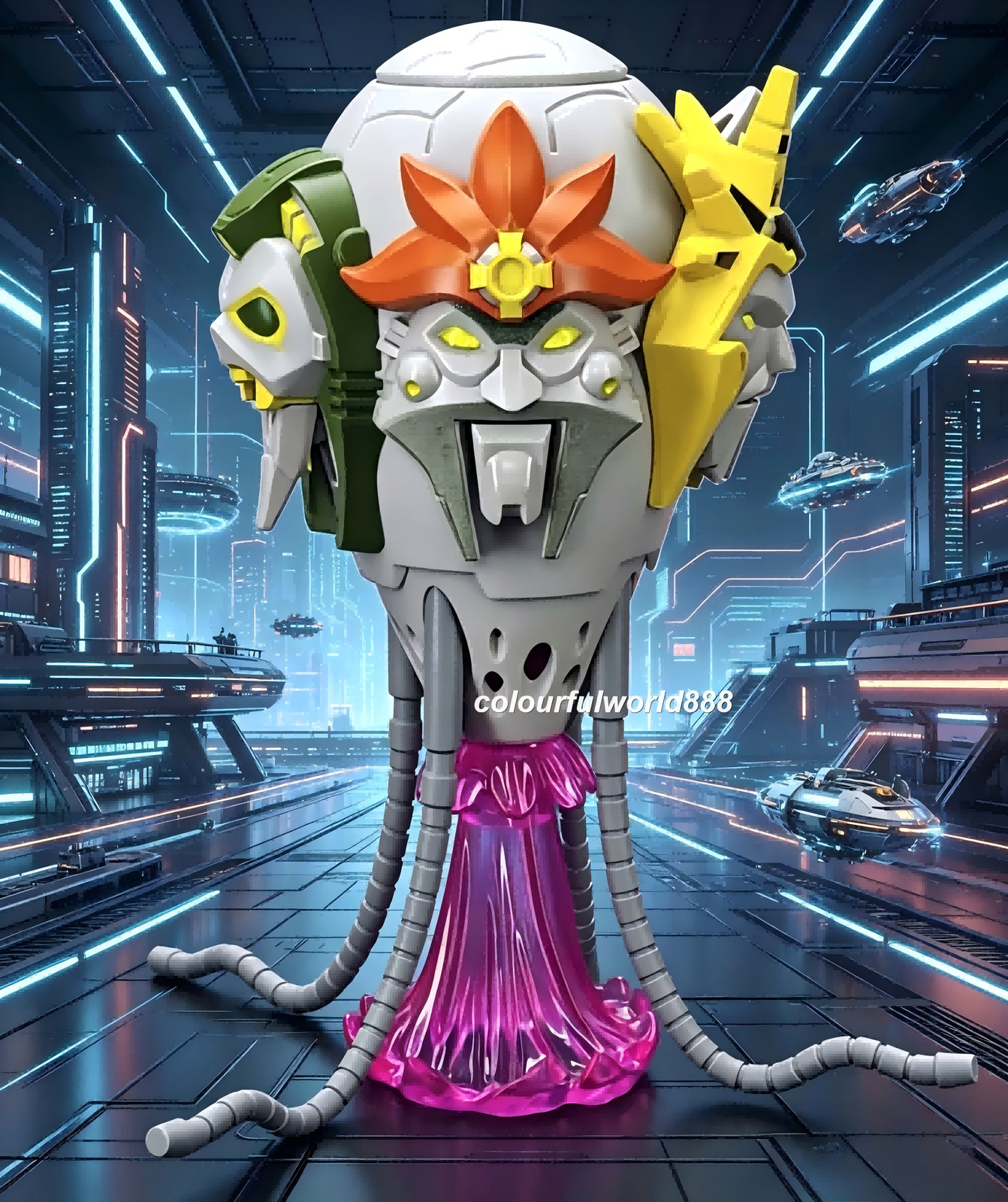 Blokees Transformers Shining Version 5th Quintesson Assembly Figure Model Kit