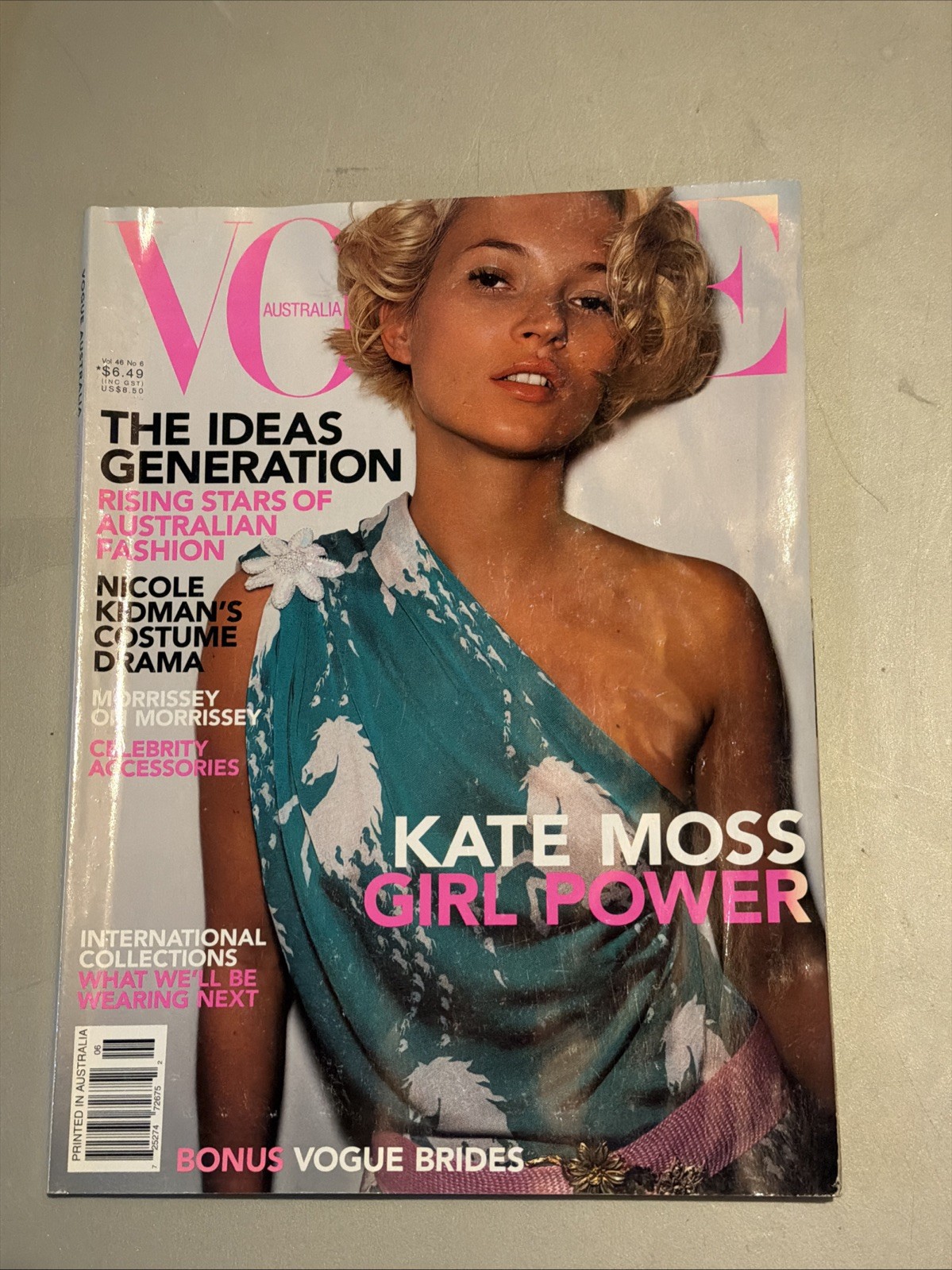 Vintage Vogue Australia 2001 Kate Moss, Nicole Kidman International Collection