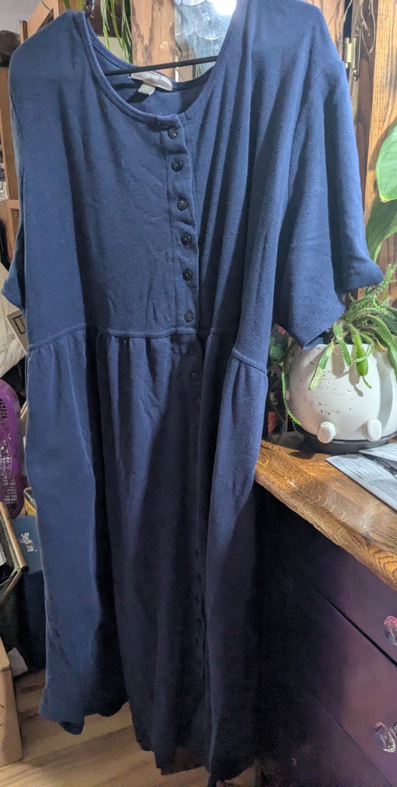 Woman Within Plus Size Dress for women 1x 22/24 Cotton/Poly Blend