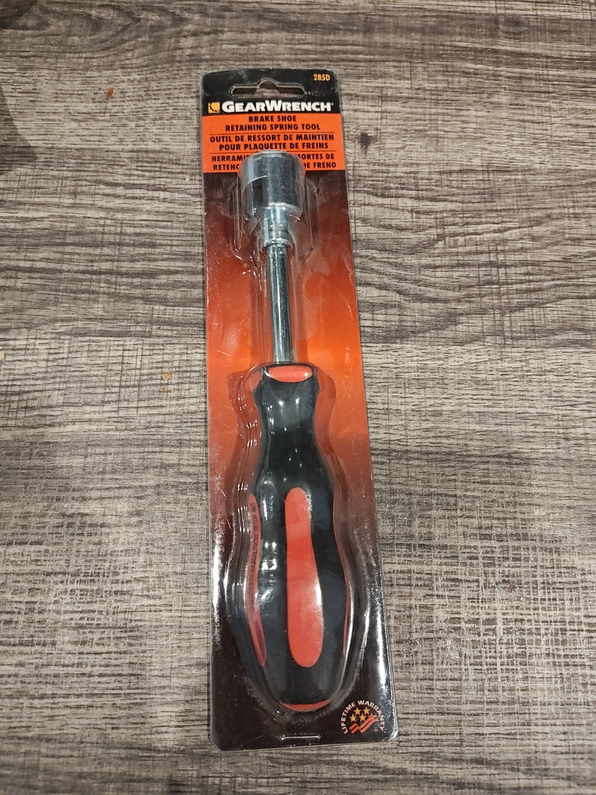 NOS GEARWRENCH KD Tools 285 Brake Shoe Retaining Spring Cap Tool 7/8- 11/16\