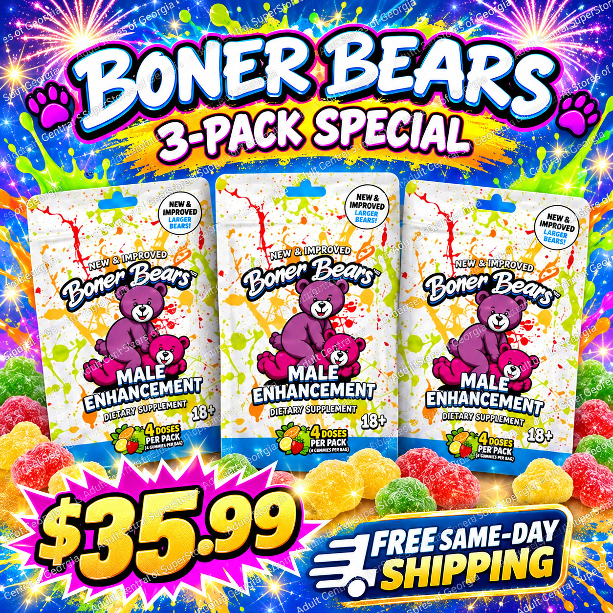 B O N E R BEAR GUMMIES | NEW FLAVOR 3 PACK Special $ 35.99 - FOR MEN B O N E R BEAR GUMMIES | NEW FLAVOR 3 PACK Special $ 35.99 - FOR MEN