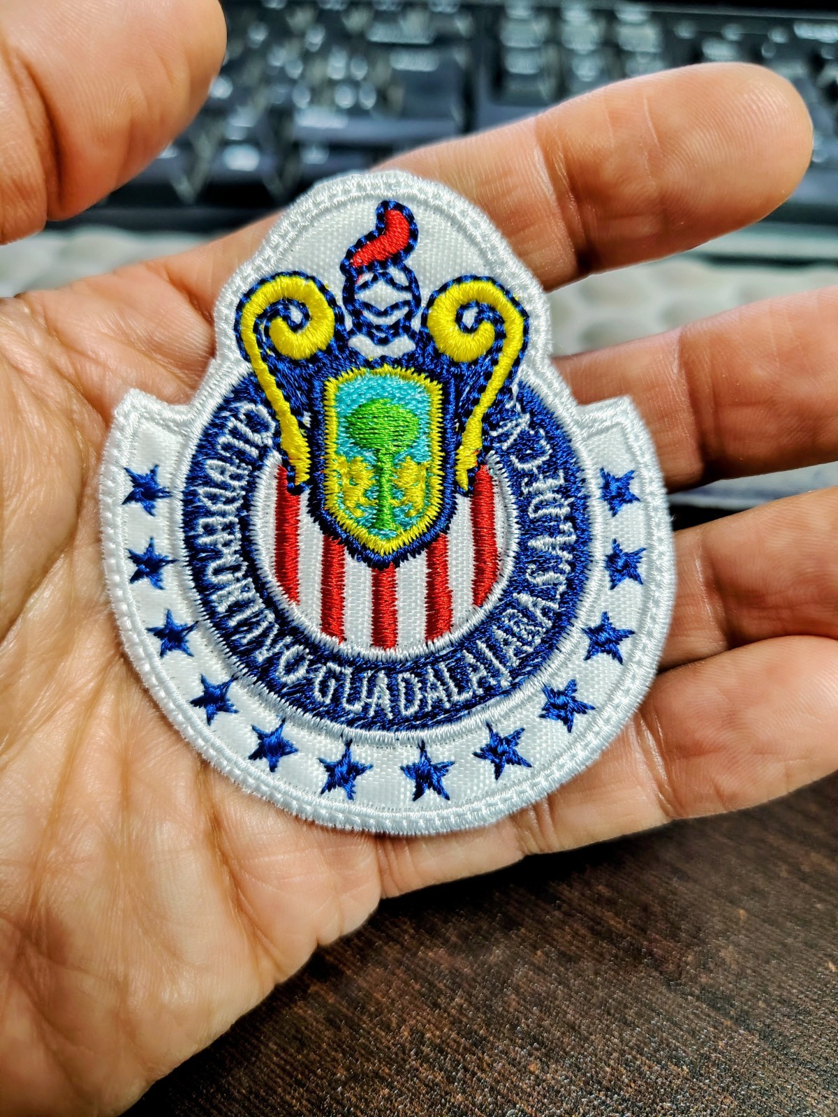 Chivas Patch Club Deportivo Guadalajara, Embroidered Iron On 2.75x2.50 Chivas Patch Club Deportivo Guadalajara, Embroidered Iron On 2.75x2.50