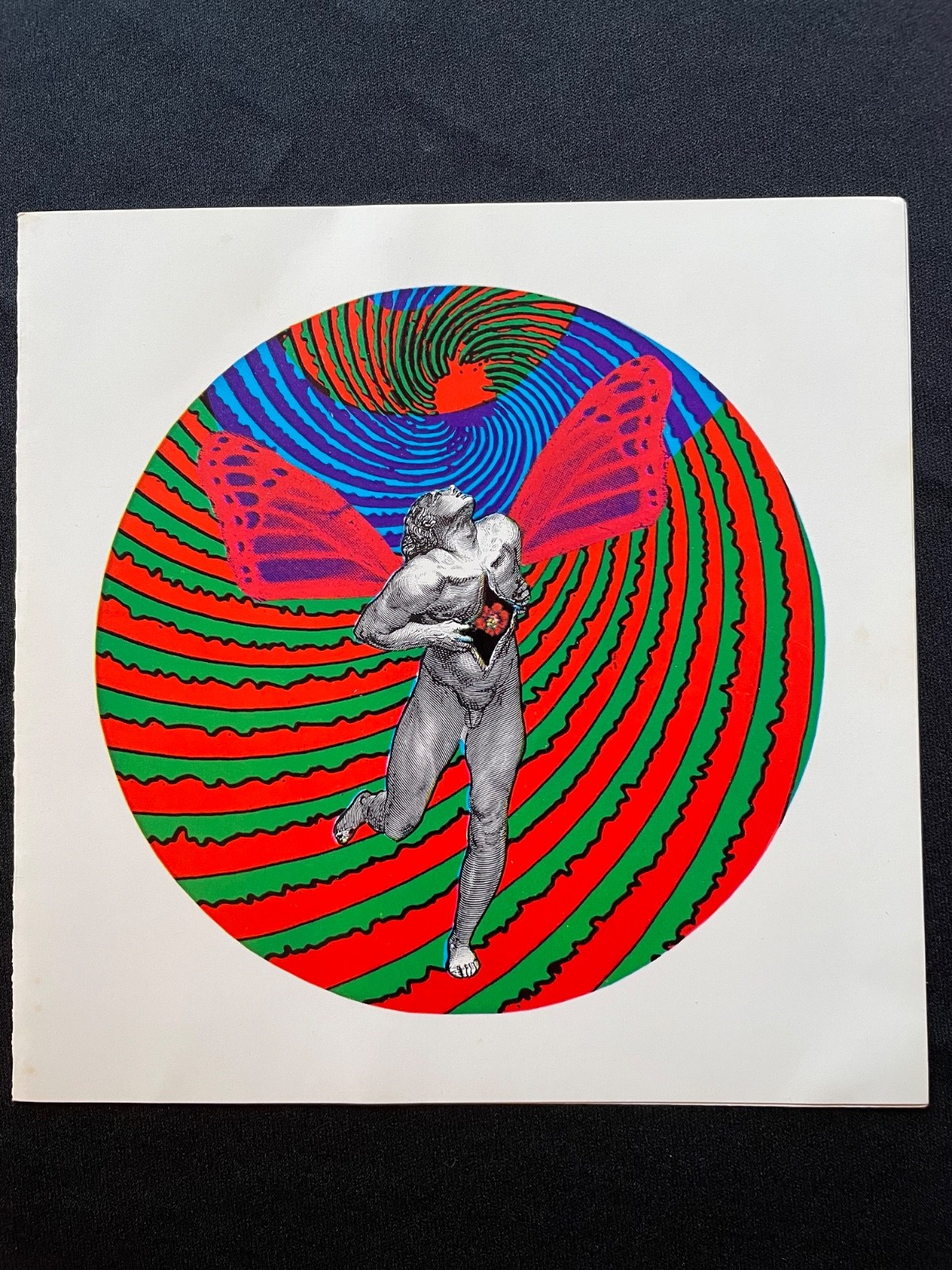 Vintage 1960s East Totem West Psychedelic Notecard Satty Unused with Envelope Vintage 1960s East Totem West Psychedelic Notecard Satty Unused with Envelope