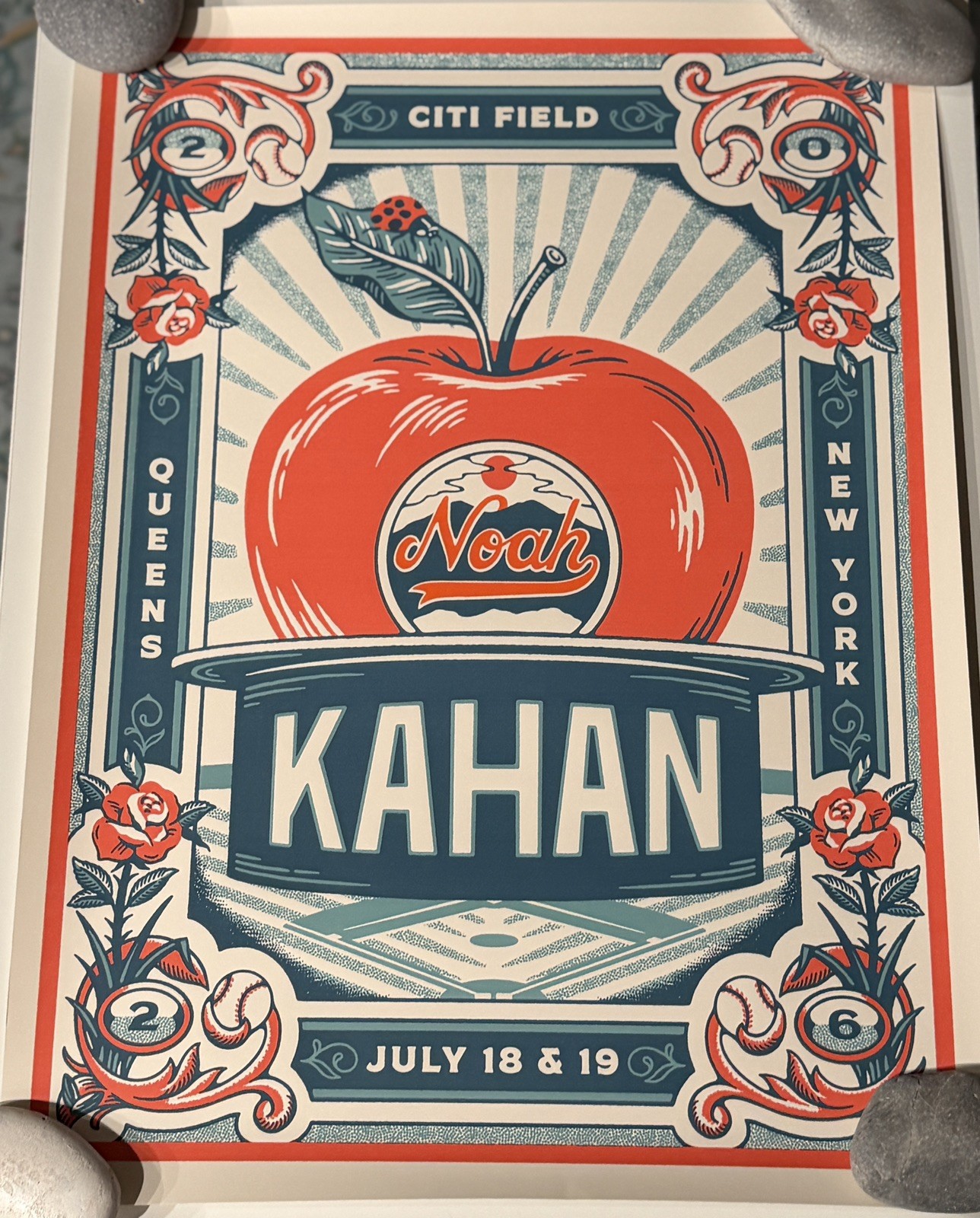 Official Noah Kahan July 18-19 2026 NY Citi Field Great Divide Tour Poster Official Noah Kahan July 18-19 2026 NY Citi Field Great Divide Tour Poster