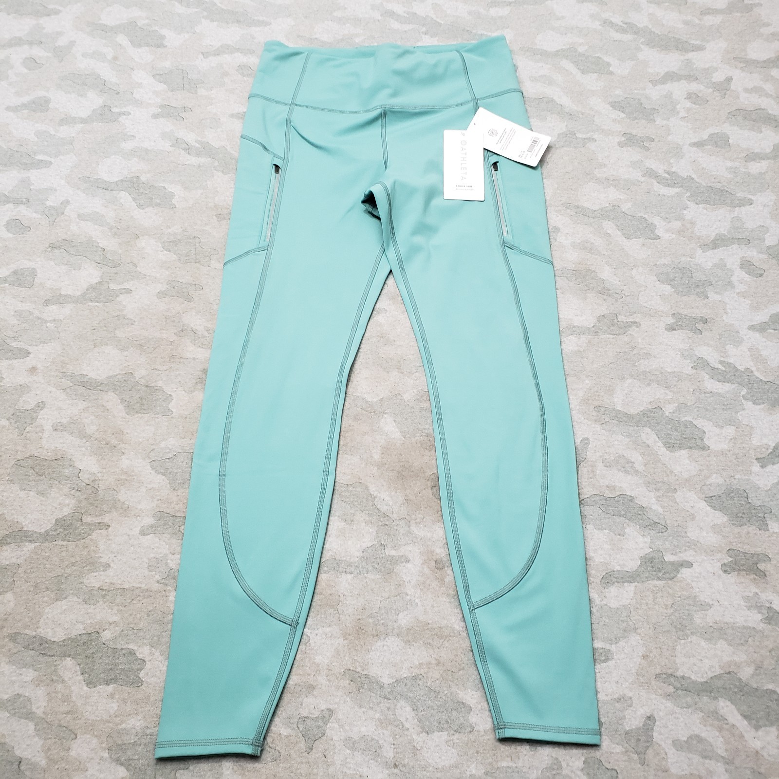 Athleta Leggings Womens Large Green Rainer Tight Pull On NWT Athleta Leggings Womens Large Green Rainer Tight Pull On NWT