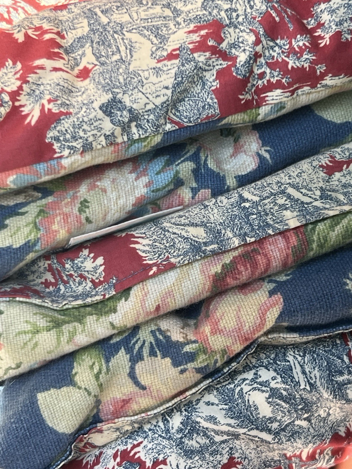 VTG Waverly King Comforter Set 5pc Sanctuary Rose Toile Reversible Cottagecore