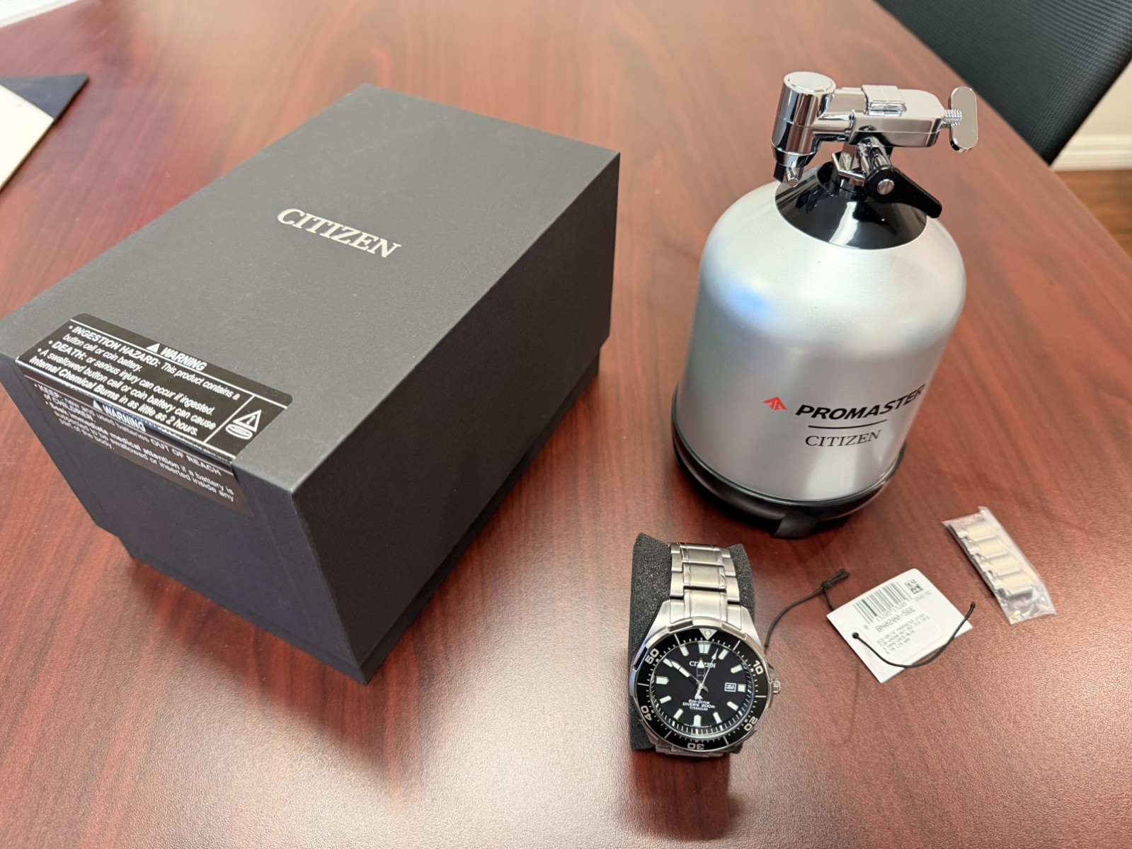 Citizen Men s Eco Drive Promaster Dive 44mm Super Titanium BN0200-56E Mens