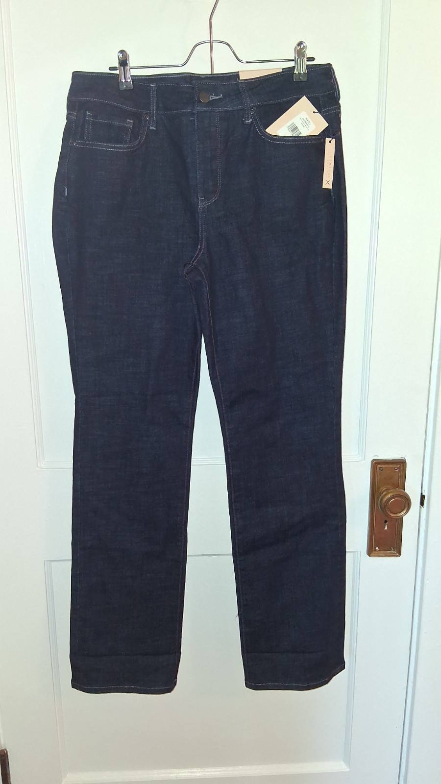 NYDJ Not Your Daughters Jeans Dark Wash Marilyn Straight Denim Jeans 10 NEW NYDJ Not Your Daughters Jeans Dark Wash Marilyn Straight Denim Jeans 10 NEW