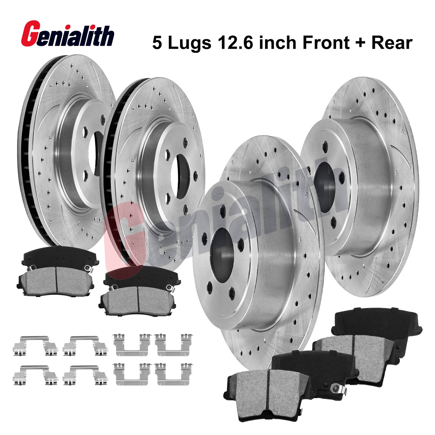 320mm Front and Rear Disc Rotors Brake Pads for 300 Charger Challenger Magnum