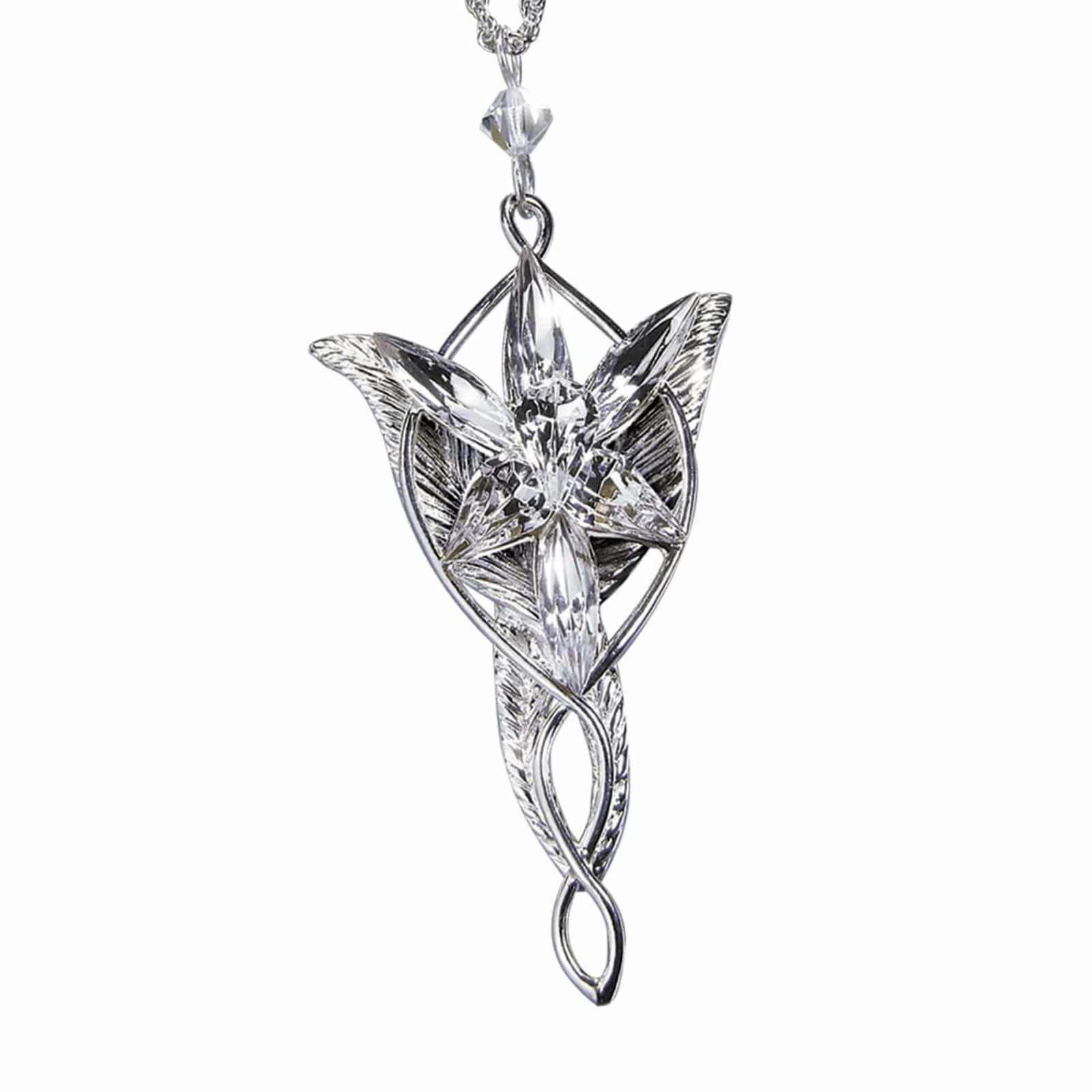 The Noble Collection LOTR Arwen Evenstar Sterling Silver Pendant 18in Chain The Noble Collection LOTR Arwen Evenstar Sterling Silver Pendant 18in Chain