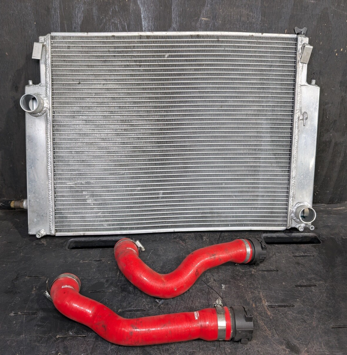 99-02 BMW Z3 2.8 3.0 M52 Performance Aluminum Radiator Silver w Lines