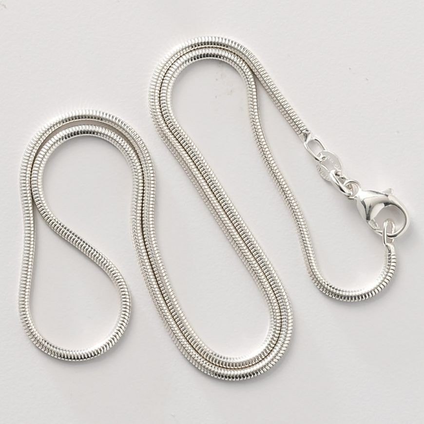 Men&Women\'s 925 Sterling Silver Tarnish-Free Italian Snake Chain Necklace 16-24*