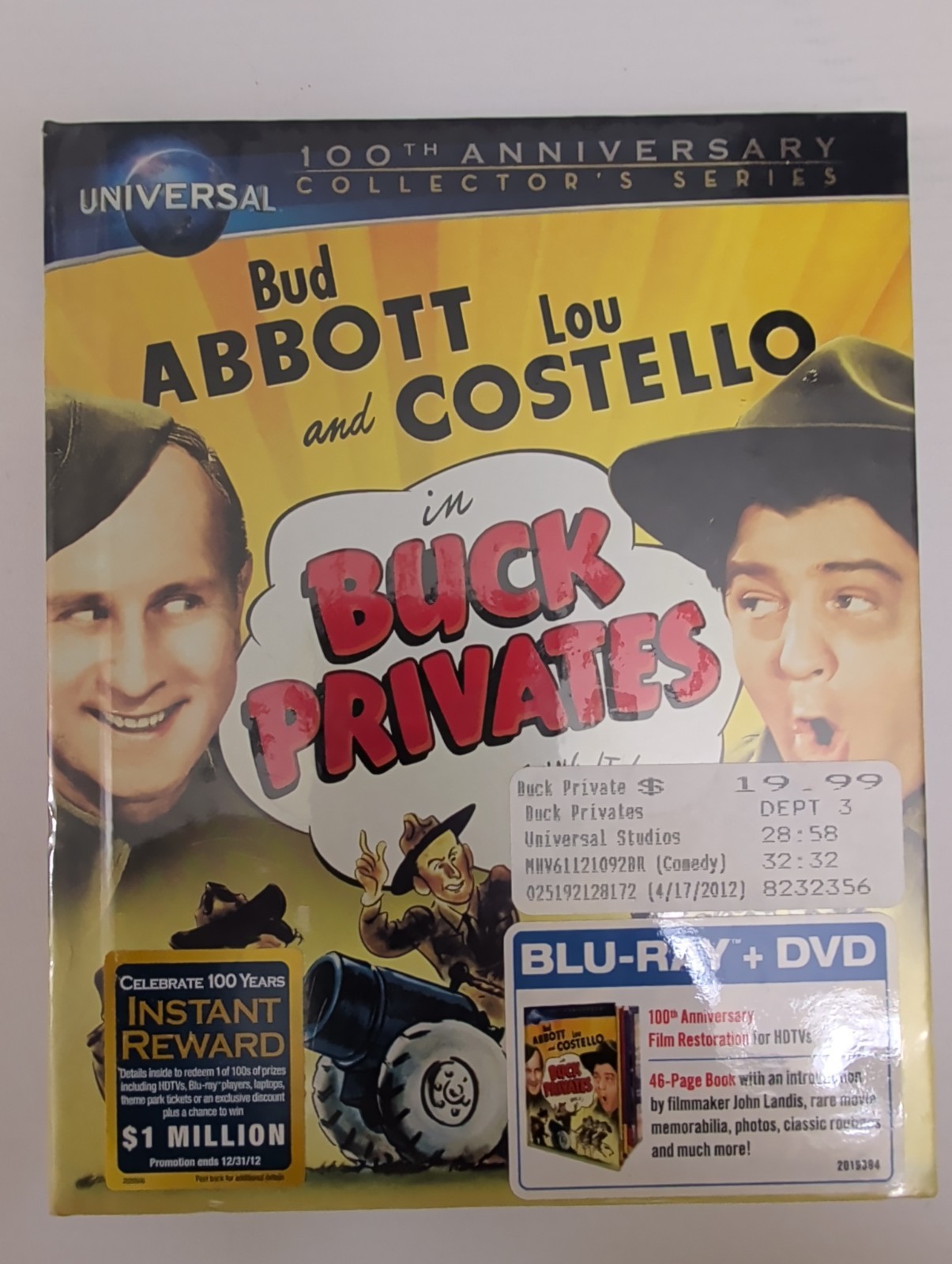Buck Privates - 100th Anniversary Collector\'s Series BLU-RAY Abbott & Costello Buck Privates - 100th Anniversary Collector\'s Series BLU-RAY Abbott & Costello