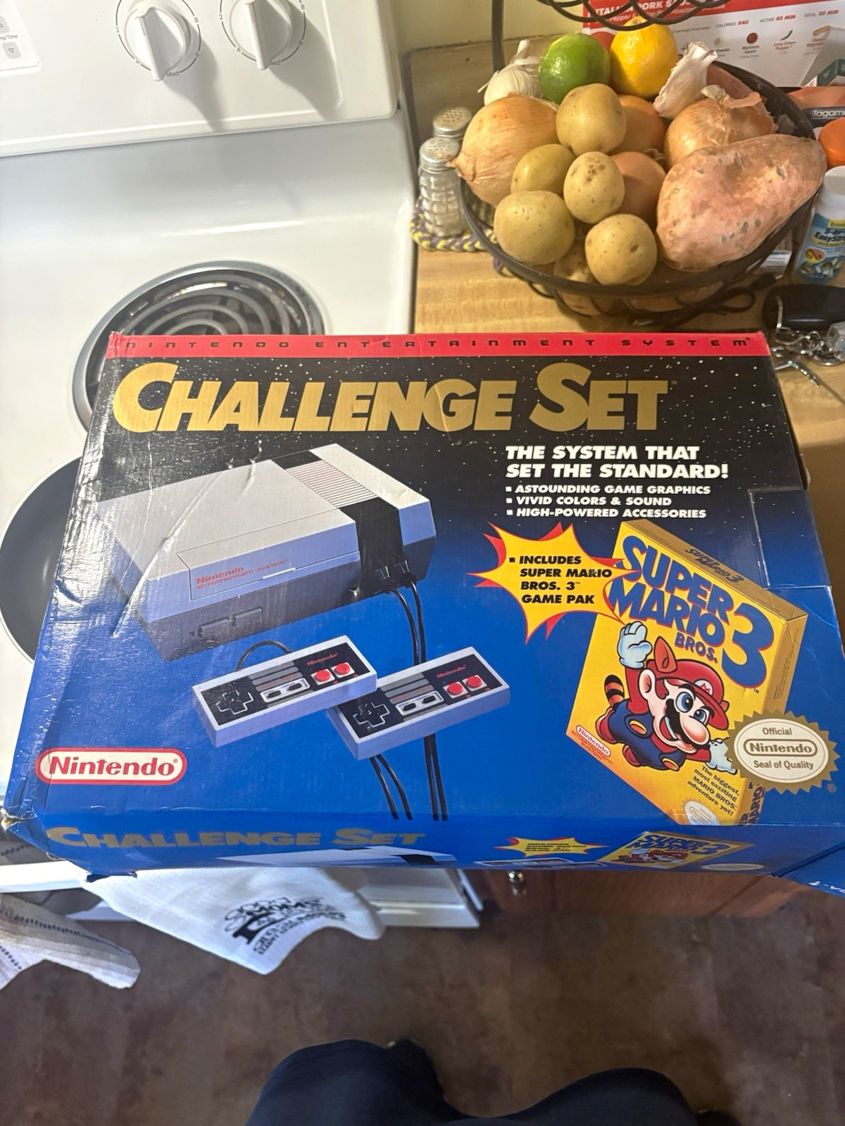 Nintendo NES Challenge Set Console Bundle w/ Super Mario Bros. 3, In Box