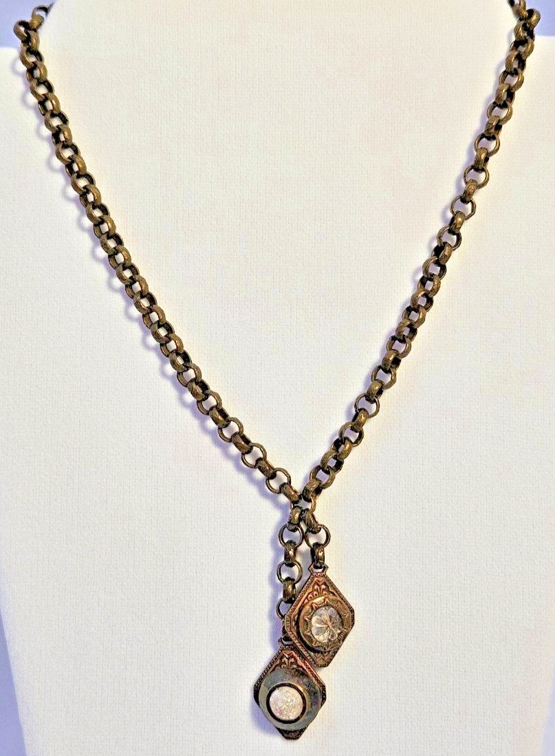 “My Mothers Buttons” Antique Button Necklace - ART NOUVEAU OPULENCE