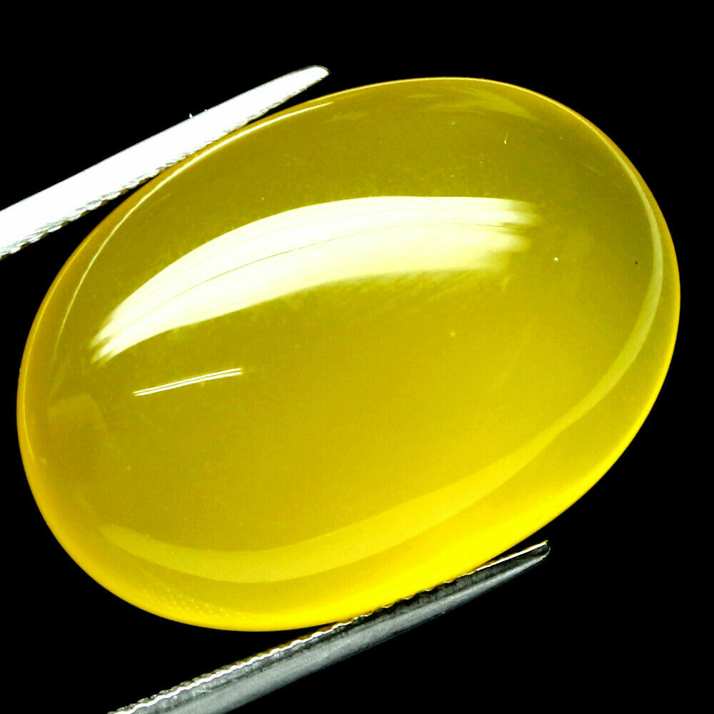 Shola Genuine 30.97 Ct Natural Yellow Agate / Chalcedony from Botswana