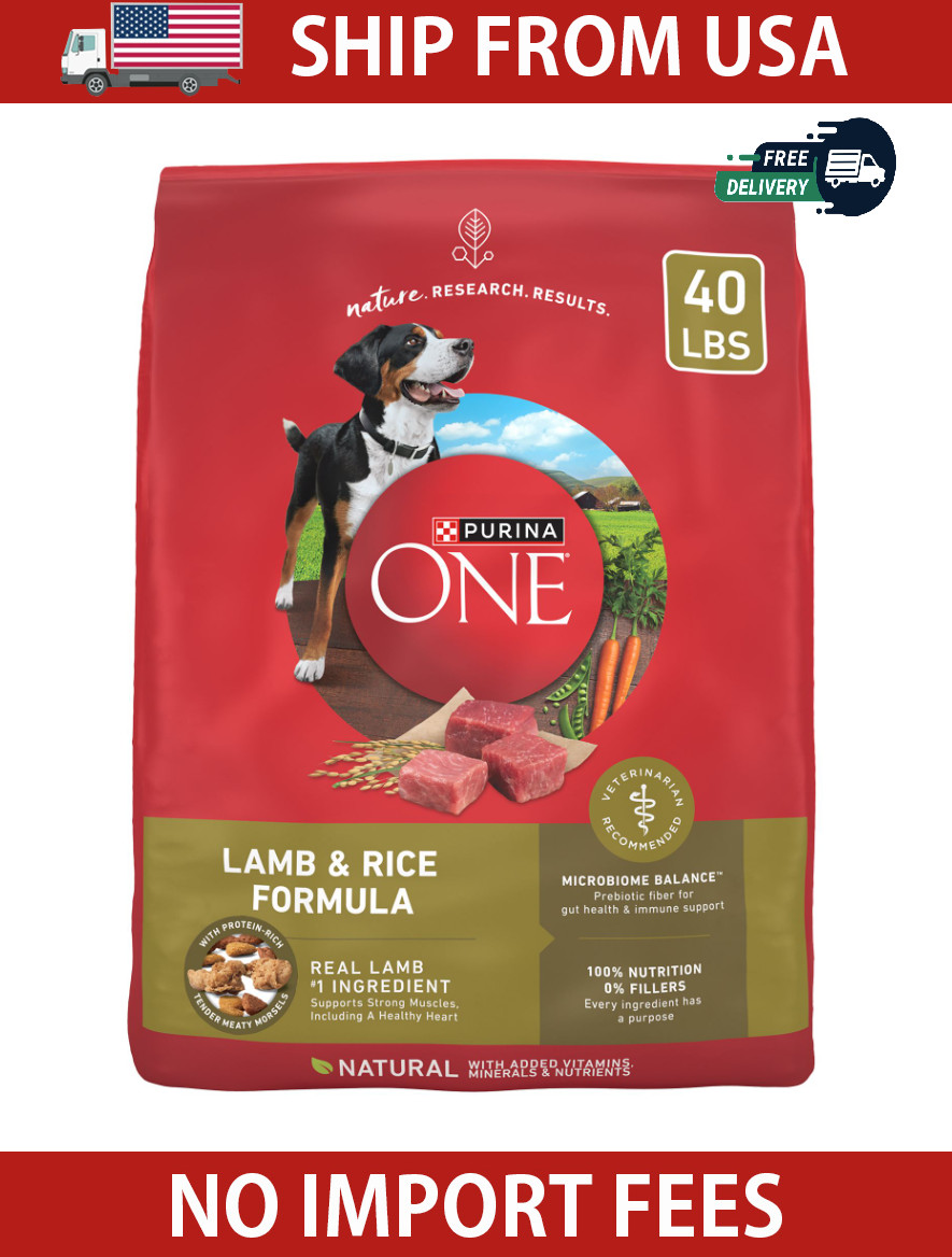 Purina ONE Lamb & Rice Formula Dry Dog Food, 40 lbs.