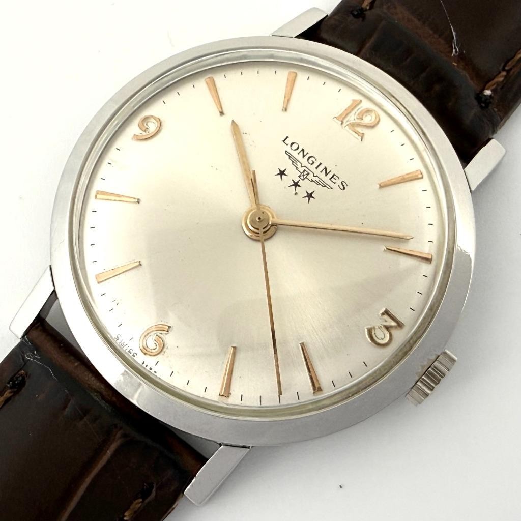 NO TARIFFS CLASSIC SWISS LONGINES REF 7854 MANUAL WIND STEEL 1967' GENTS WATCH