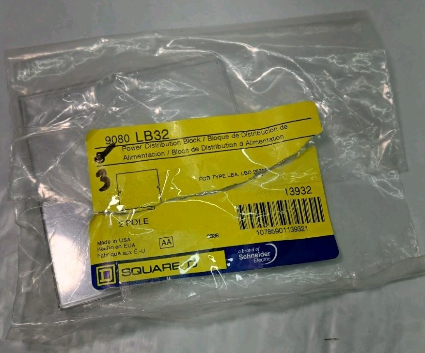 Lot of 3 - SQUARE D 9080LB32 9080 LB32 Power Distribution Block Cover - 3 Pack