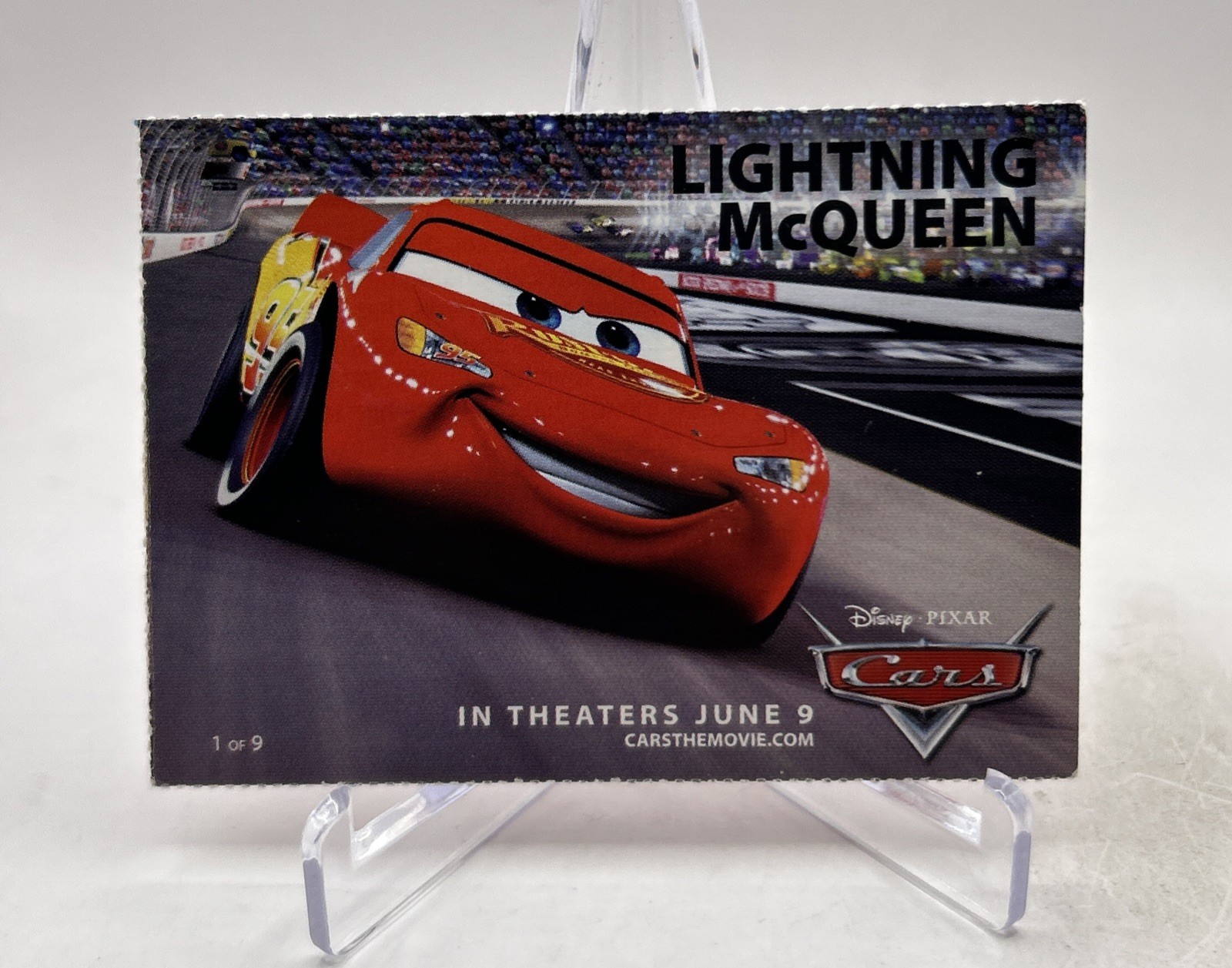 2006 Disney Cars Lightning McQueen Promo Rookie Card RC 1st Appearance 