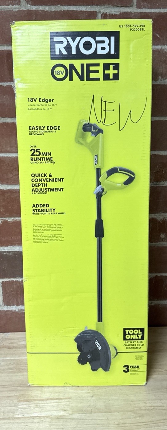 Ryobi ONE+ P2300BTL 18V Cordless Edger (Tool Only)