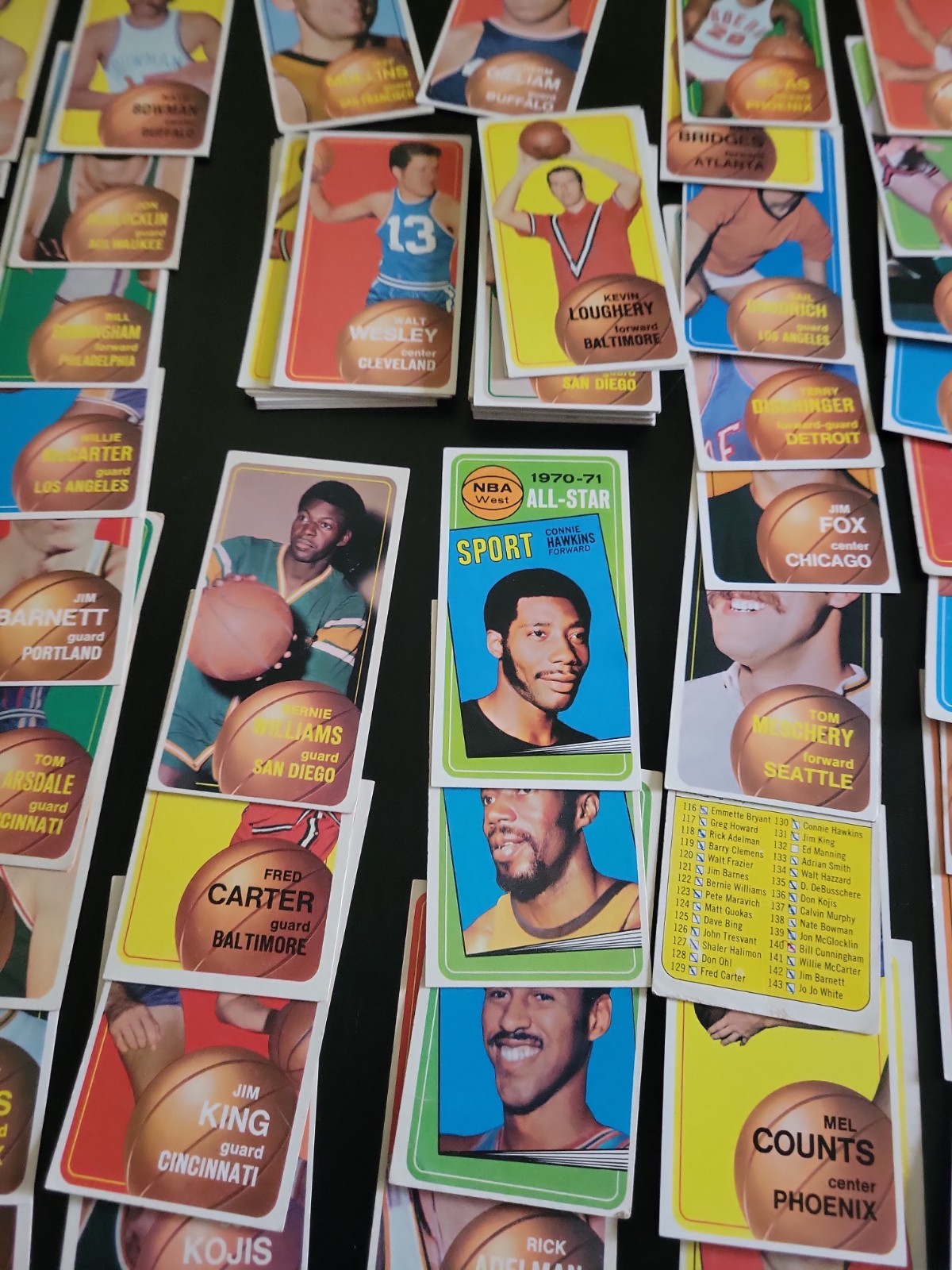 1970-1971 Topps Basketball Cards -  91 Different - A huge jump on your set