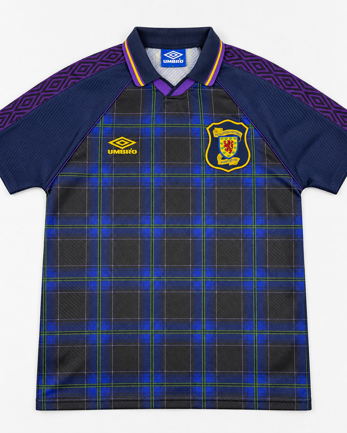 Vintage Scotland 1994-96 Home Shirt Umbro Euro 96 Tartan Original