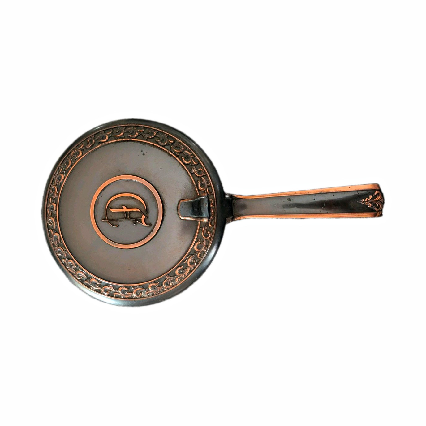 Vintage Hyde Park Brass Crumb Catcher Silent Butler Ash Collector Vintage Hyde Park Brass Crumb Catcher Silent Butler Ash Collector