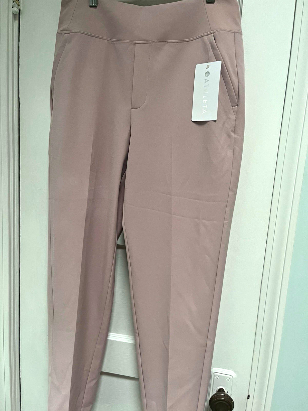 Athleta Women’s Pull-On Activewear Pants Solid Pink Regular Size M Athleta Women’s Pull-On Activewear Pants Solid Pink Regular Size M