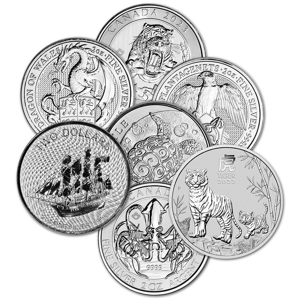 2 oz Silver Coin - Random Sovereign Mint - Secondary Market