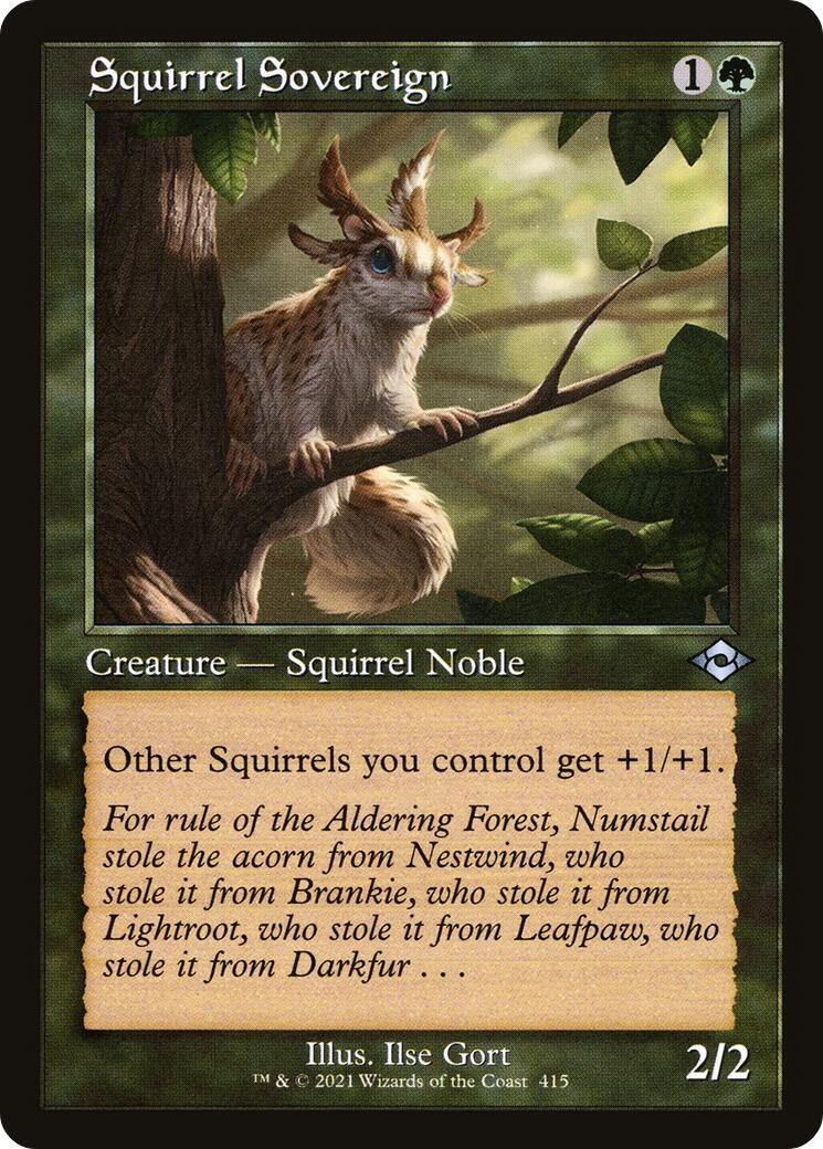 NM - Squirrel Sovereign (Retro Frame) [MH2 - 415]