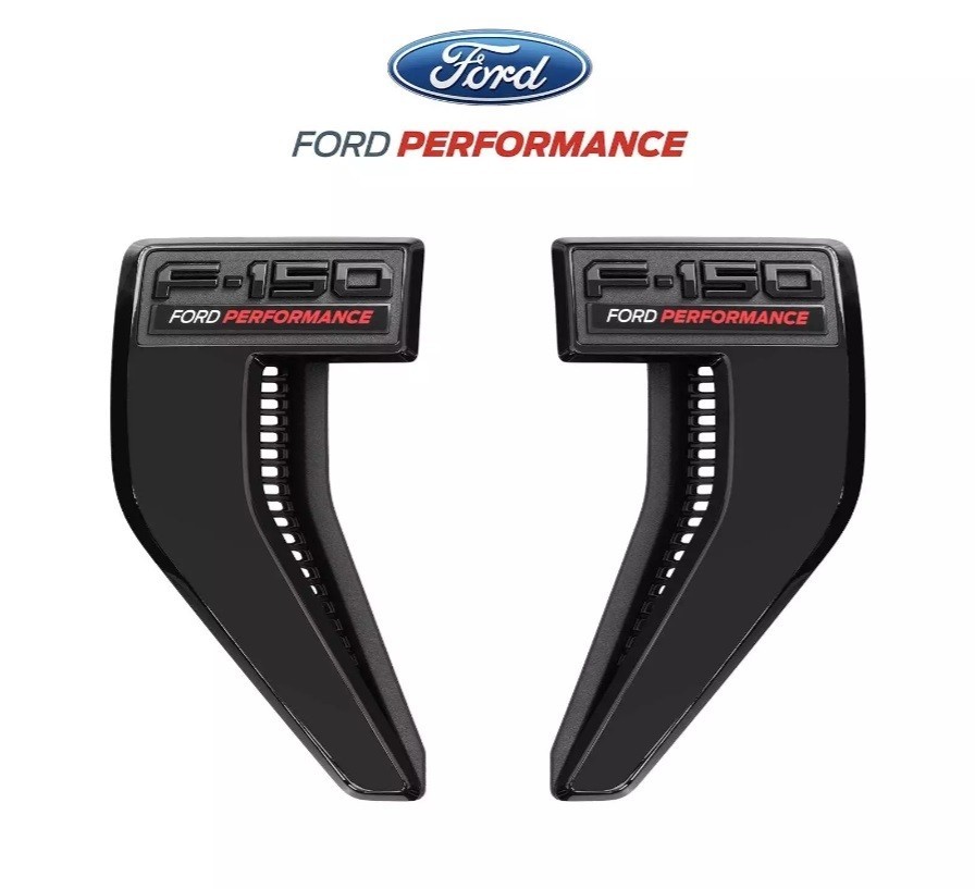 21 thru 26 Ford F-150 Ford Performance Black Gloss Fender Badges M-1447-FPVENT 21 thru 26 Ford F-150 Ford Performance Black Gloss Fender Badges M-1447-FPVENT