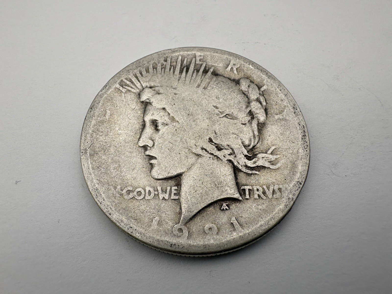 1921 Peace Silver Dollar - HIGH RELIEF KEY DATE -C94