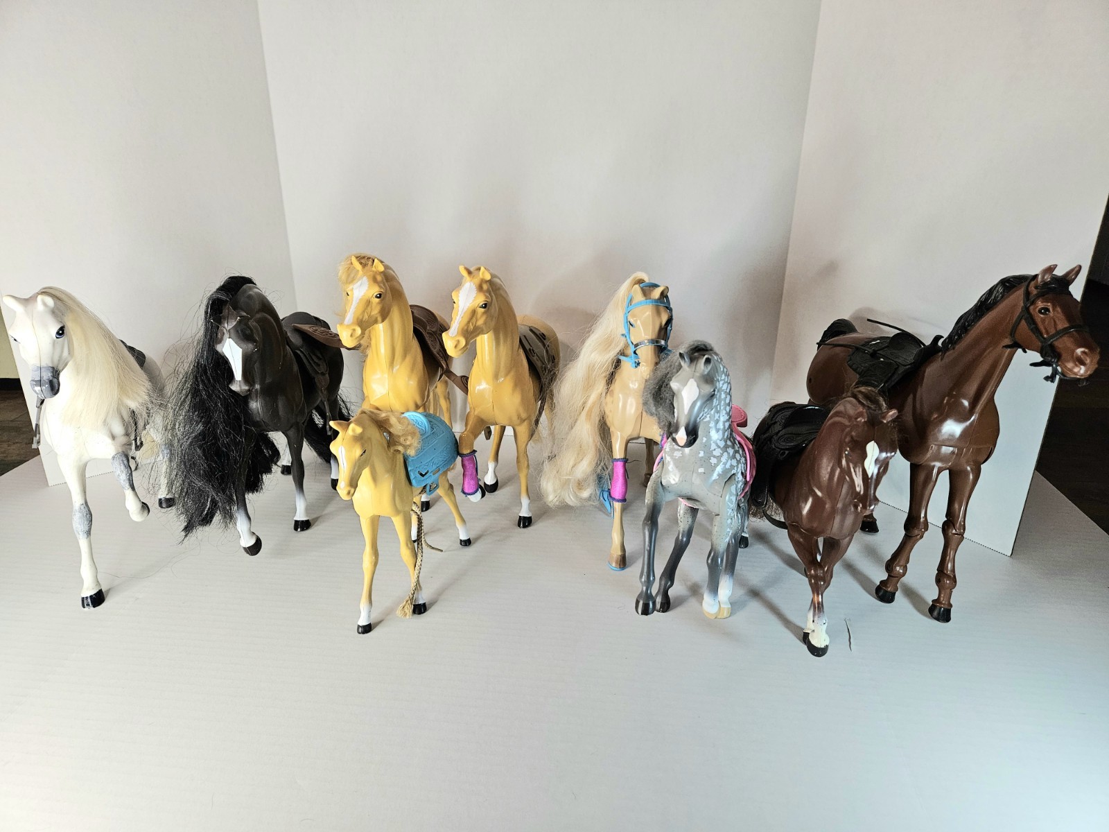 Lot of Vintage 70-80\'s Barbie  with Tack Saddles and Bridles