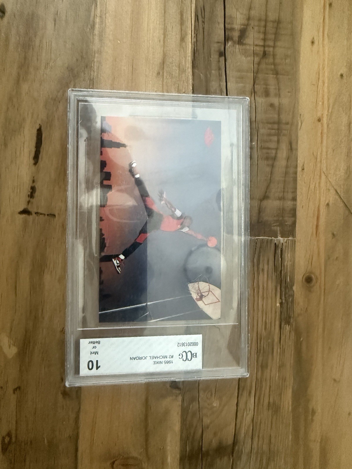 Nike 1986 #2 Michael Jordan NBA Trading Card BGS 10 Graded Vintage Nike 1986 #2 Michael Jordan NBA Trading Card BGS 10 Graded Vintage